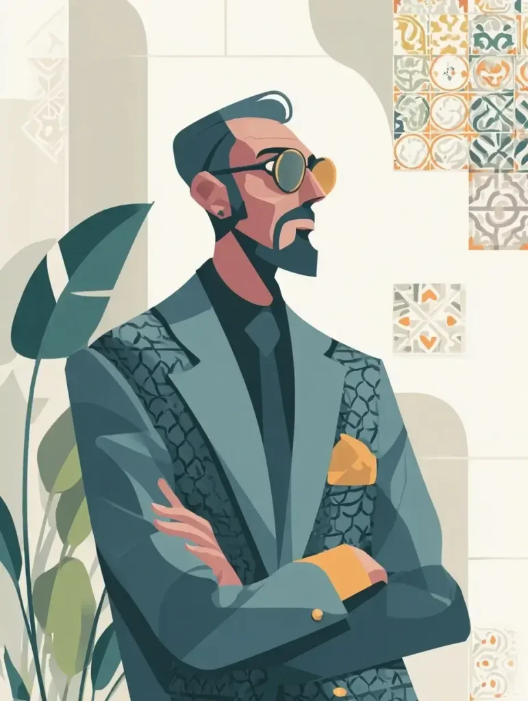 Entrepreneur visionnaire représentant l’esprit startup au Maroc dans un style moderne et inspirant.