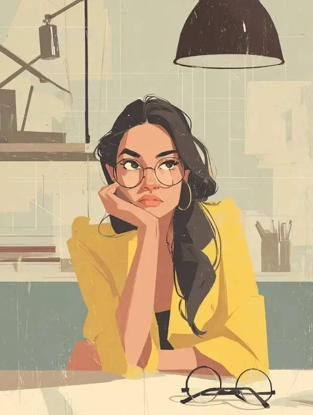 Femme marocaine pensive illustrant le syndrome de l’imposteur Maroc dans un environnement professionnel.